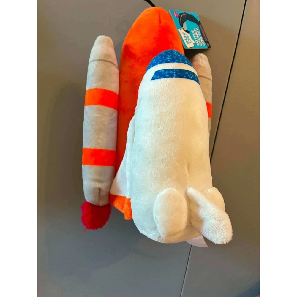 Play On Plush Dog Toy Bundle 4pc Multicolor NEW Space Shuttle Snake Lion Car